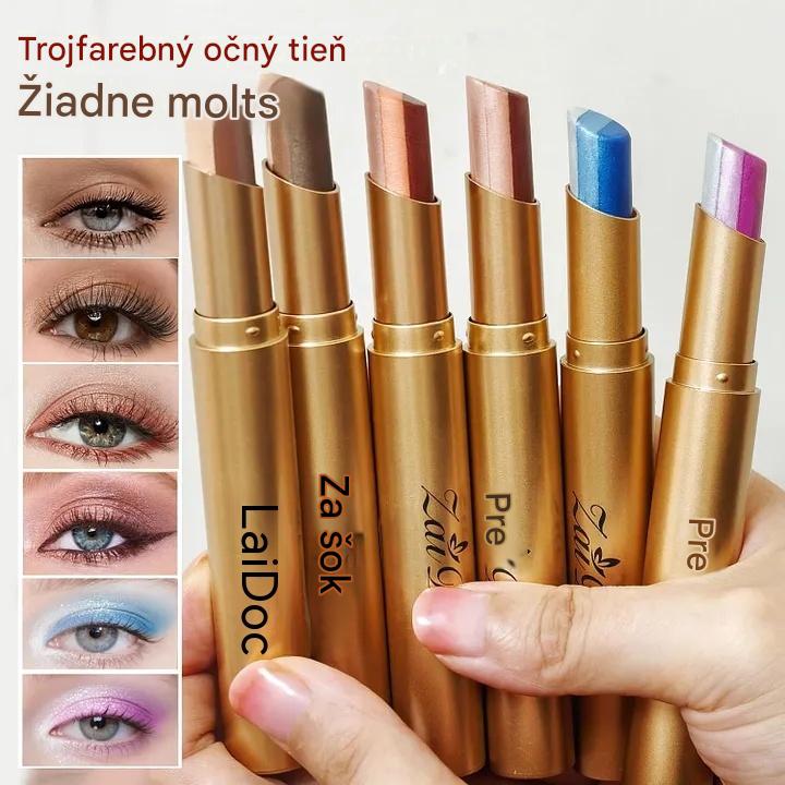 🏳️‍🌈👁️Farebná tyčinka na očné tiene - Hladká textúra pre očarujúci očný make-up