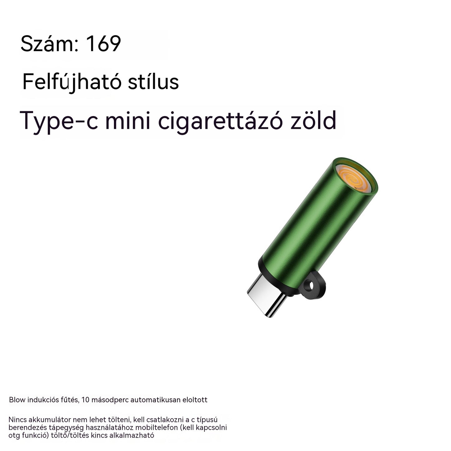 ✅ 7200 Kč za dva kusy 🔥TYPEC Mini Mobiltelefon Szélálló Volfrámszálas Fújós Szivargyújtó