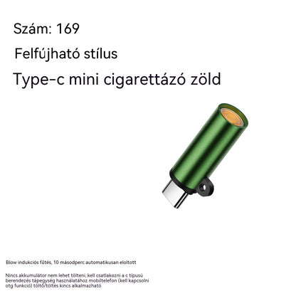 ✅ 7200 Kč za dva kusy 🔥TYPEC Mini Mobiltelefon Szélálló Volfrámszálas Fújós Szivargyújtó
