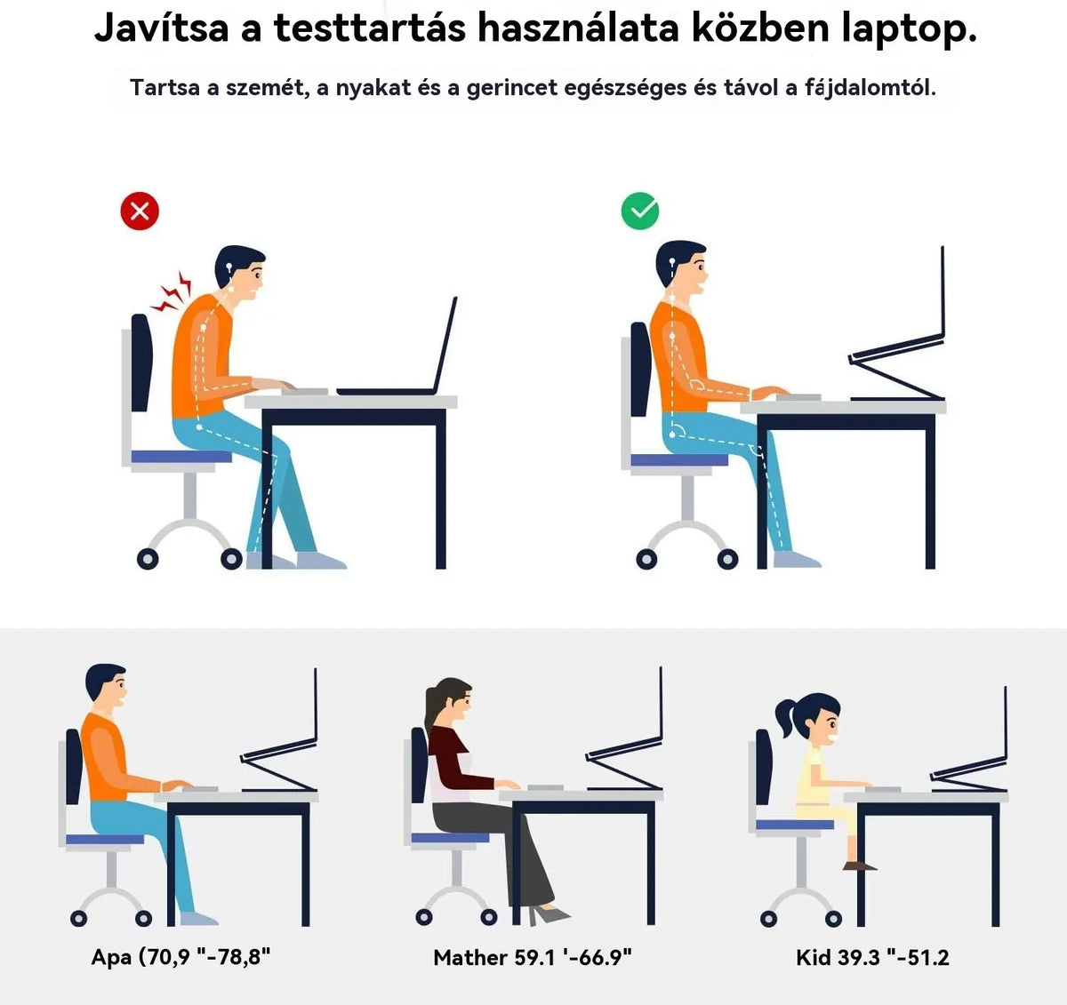 💥💻 Laptop állvány alumíniumötvözetből készült forgatható állvány
