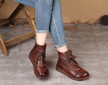 🔥✨【Veľkosti 35-40】🌷👢Prepredanie začiatkom jesene🎉 Dámske retro topánky z mäkkej kože