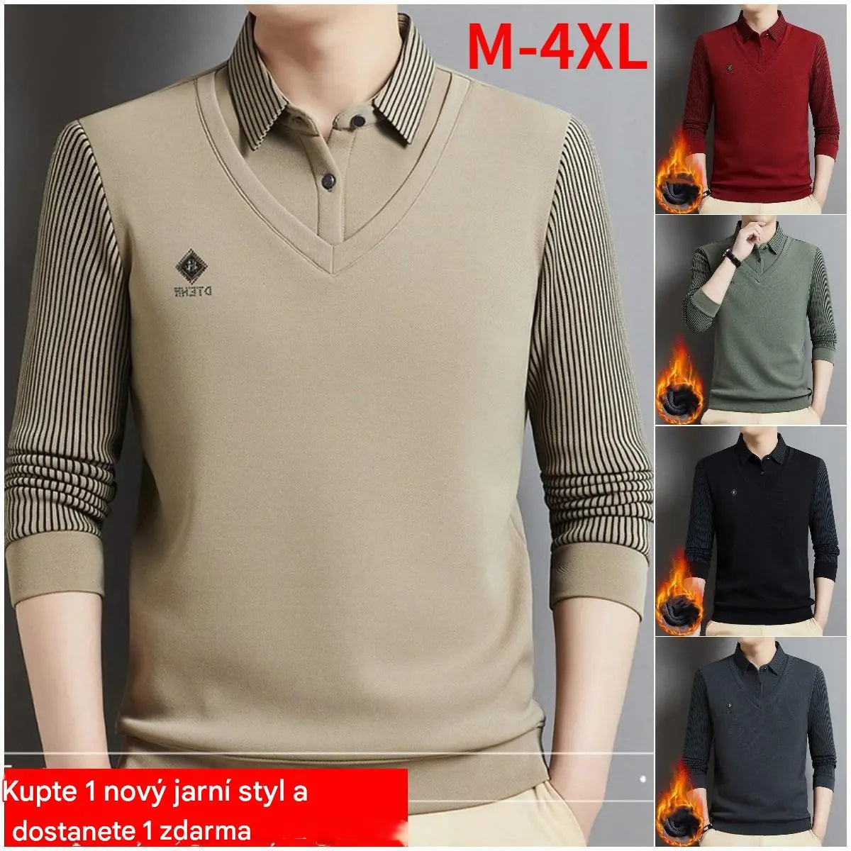🔥👔【M-4XL】Pánská dvoudílná souprava z prémiového kašmíru
