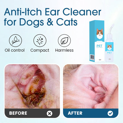 🐶🐱 Fültisztító | Csillapítja a fülviszketést kutyáknál és macskáknál 👂