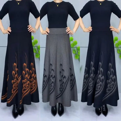 👗🎀【S-3XL】Jesenno-zimná vlnená sukňa