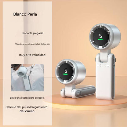 🔥❄️💨Mini hordozható, nagy sebességű ventilátor, nyakpántos kialakítás a kényelmes hűtés érdekében