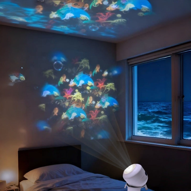 Динамичен въртящ се LED проектор