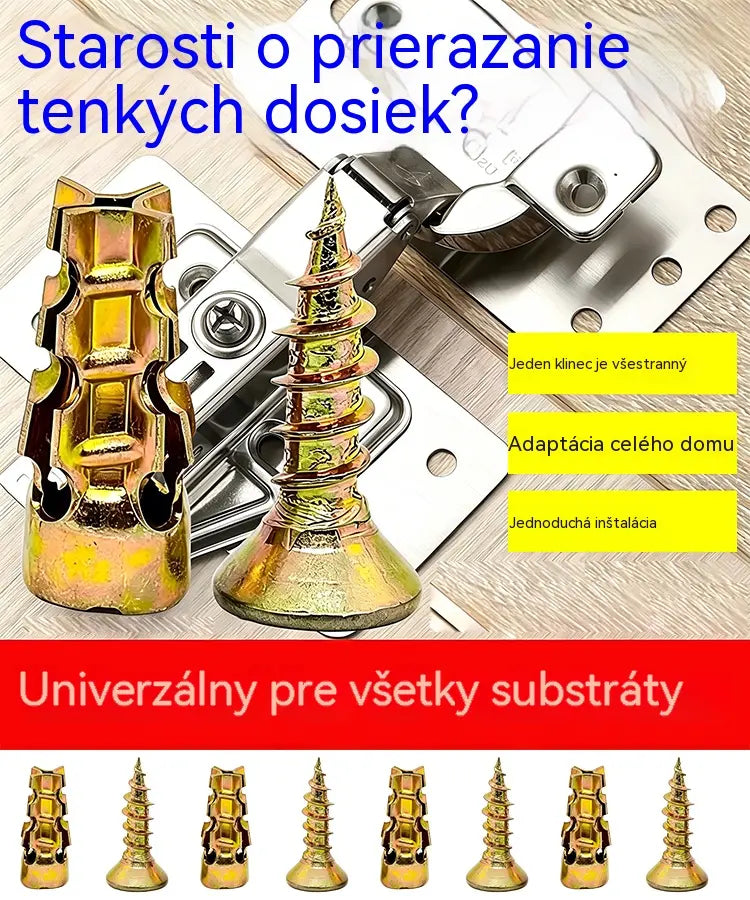 【🔥100 sad v prodeji】🧰⚒️ Oprava nábytku, krátké rozpínací šrouby, oprava a montáž pantů z kamene/dlaždic/skříňky