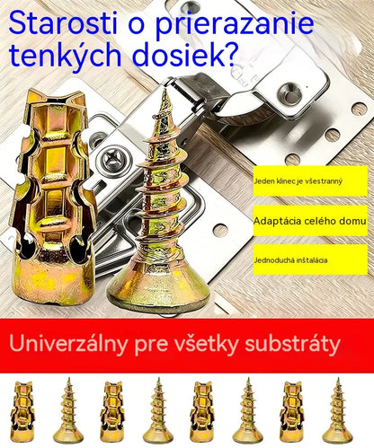 【🔥100 sád v predaji】🧰⚒️ Oprava nábytku, krátke rozpínacie skrutky, oprava a montáž pántov z kameňa/dlaždíc/skrinky.