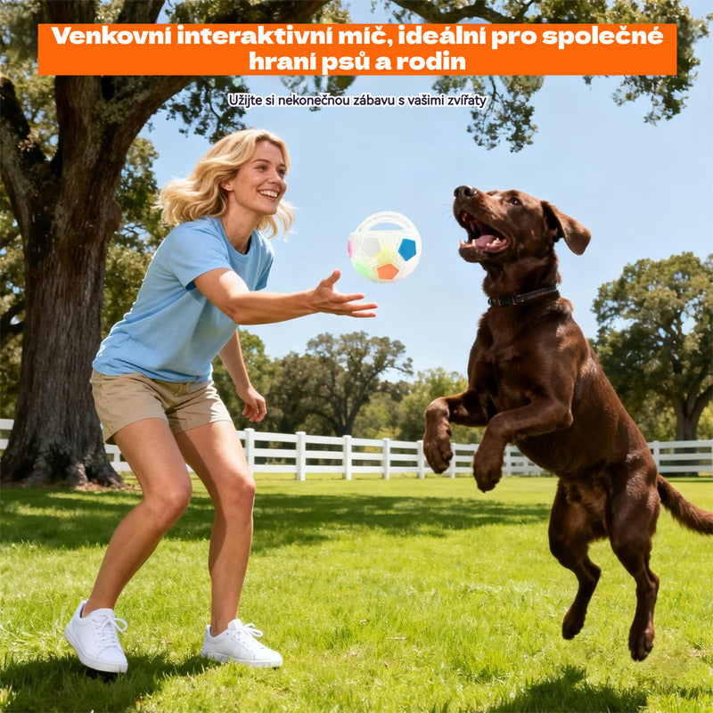 ⚽🐕🐾Kupte 1 a získejte 1 zdarma🔥Hračka pro psy - fotbal, interaktivní a proti kousnutí odolné potřeby pro border kolie, labradory a corgi.