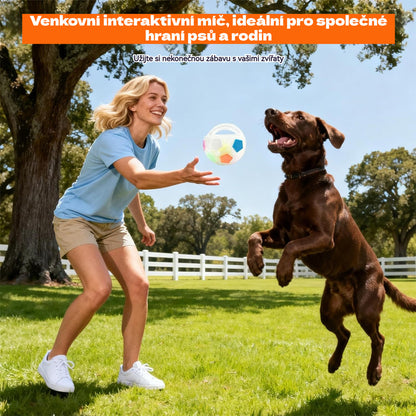 ⚽🐕🐾Kupte 1 a získejte 1 zdarma🔥Hračka pro psy - fotbal, interaktivní a proti kousnutí odolné potřeby pro border kolie, labradory a corgi.