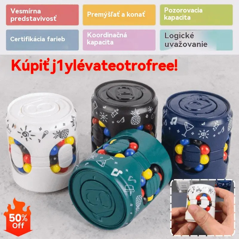 🎖️🔰Detské vzdelávacie hračky Rubikova kocka, Fidget Spinner, dekompresný nástroj