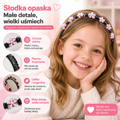 👑【5 sztuk】Patyczki, spinki i plecione wstążki dla dziewczynek