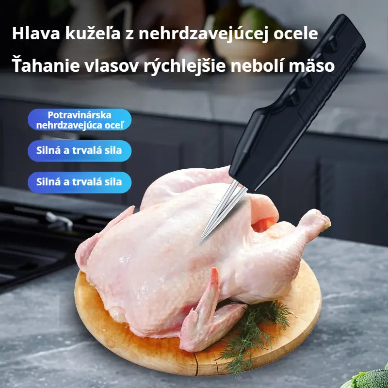 💥🔥 Prenosný a nabíjateľný elektrický odstraňovač chlpov pre hydinu 🦆🐓🐖 Vodotesný, možno použiť na všetky druhy chlpatej hydiny
