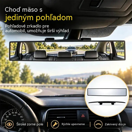 Univerzálne panoramatické vnútorné spätné zrkadlo s klipom do auta