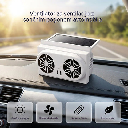 50 % POPUSTA🌀Ventilator za avto na sončno energijo