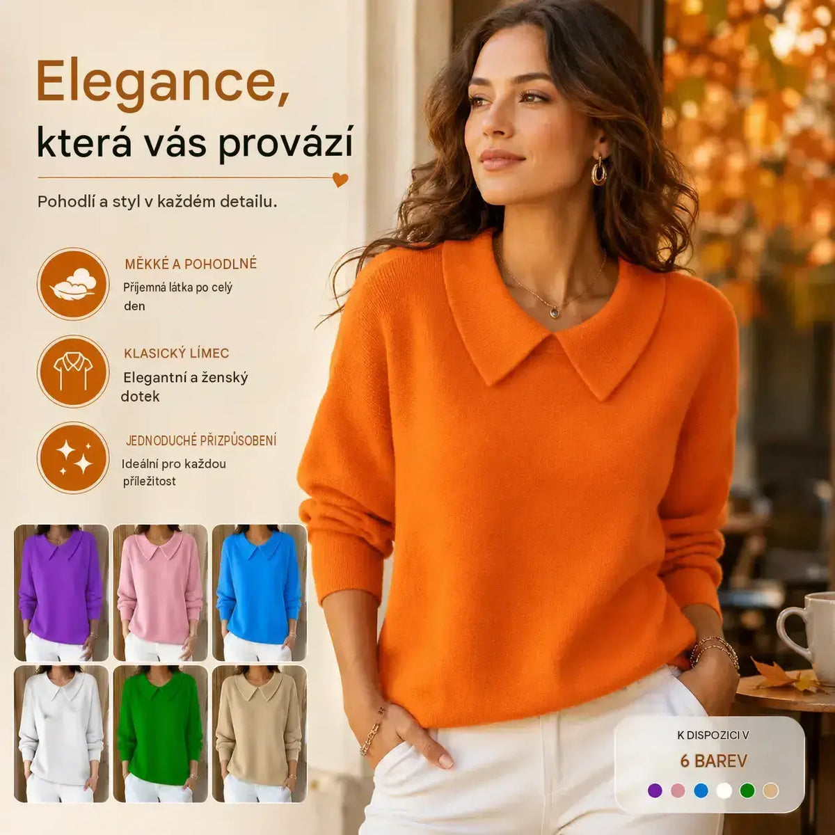 🔥👚【S-3XL】Pohodlný top s dlhým rukávom a výstrihom do V na jeseň a zimu