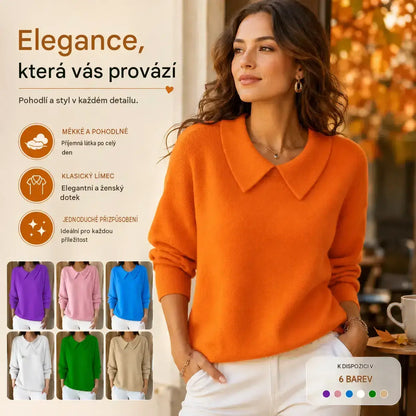 🔥👚【S-3XL】Pohodlný top s dlhým rukávom a výstrihom do V na jeseň a zimu