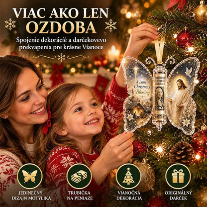 💴🎄 Karácsonyi pillangódísz – Rejts el benne ügyesen egy pénzajándékot!