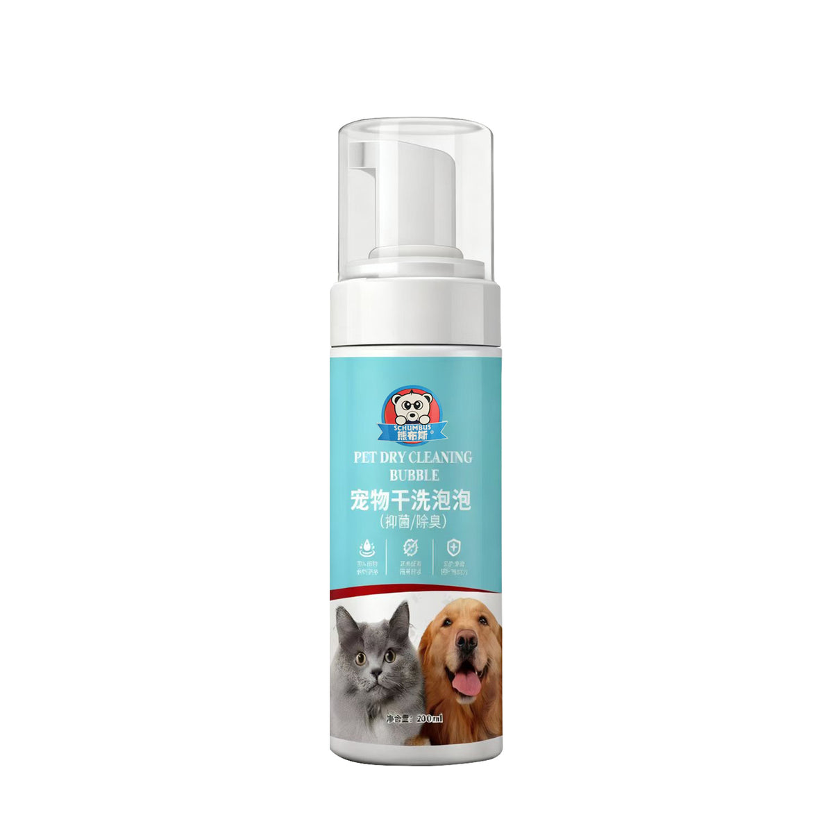 ✨【Vásárolj 1-et, kapsz 1-t ingyen】🐱🐈 Gyengéd növényi alapú szagtalanító hab háziállatoknak, állatsamponok