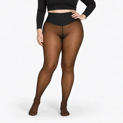 ✨【XS–3XL / 4 szín】Tél se legyen akadály! Meleg harisnya, ami bőrnek látszik 🥰