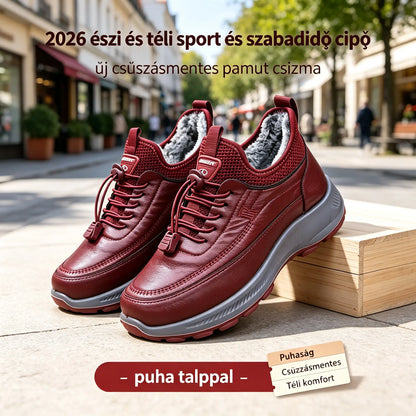 🔥【35-41】2026 őszi és téli sport és szabadidő cipő új csúszásmentes pamut csizma puha talppal