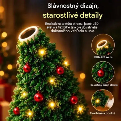 🎄💡 Nočné svetlo s projektorom v tvare vianočného stromčeka — stropná dekorácia do zásuvky