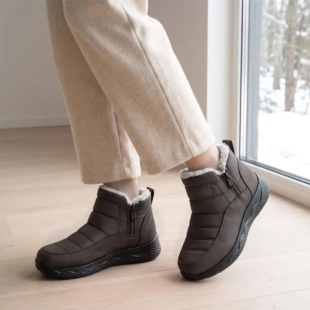 🧡【36-45-ös méretek】6 színű vízálló téli hótaposó vastag polár béléssel 😍