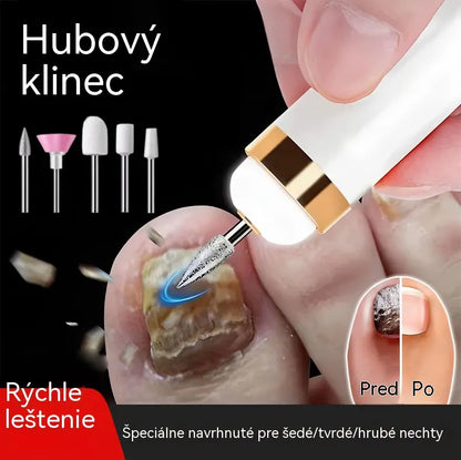 🦶🦶 Elektrický pilník na nechty na pleseň nechtov na nohách, malý elektrický pilník na nechty.