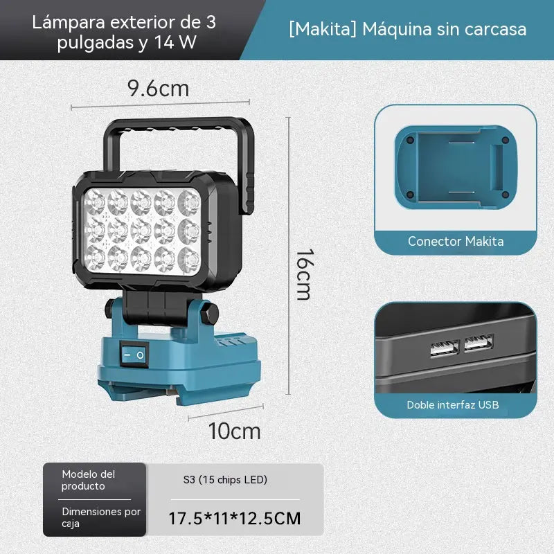 🔥💡 Lítiumakkumulátoros, USB-csatlakozóval ellátott zseblámpa – ideális többek között autójavításhoz.
