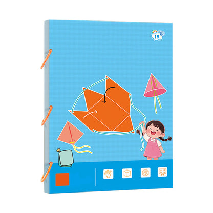 🔥Νέες βελτιώσεις👶✨Βιβλίο εκμάθησης γεωμετρίας 3D "Τράβηξε το νήμα"