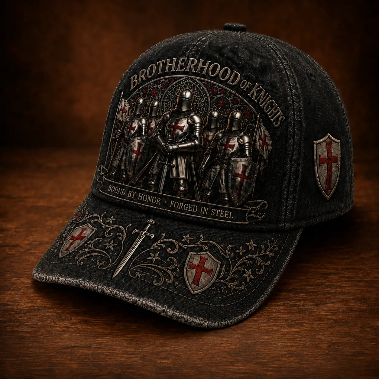 🛡️🧢Bejzbalová šiltovka Guardian Knight, nastaviteľná, priedušná a s ochranou pred slnkom.