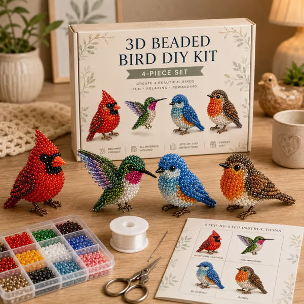 🧸🪡 Pequeño kit para hacer animales de cuentas en 3D: un kit para que tú mismo hagas animales de cuentas.