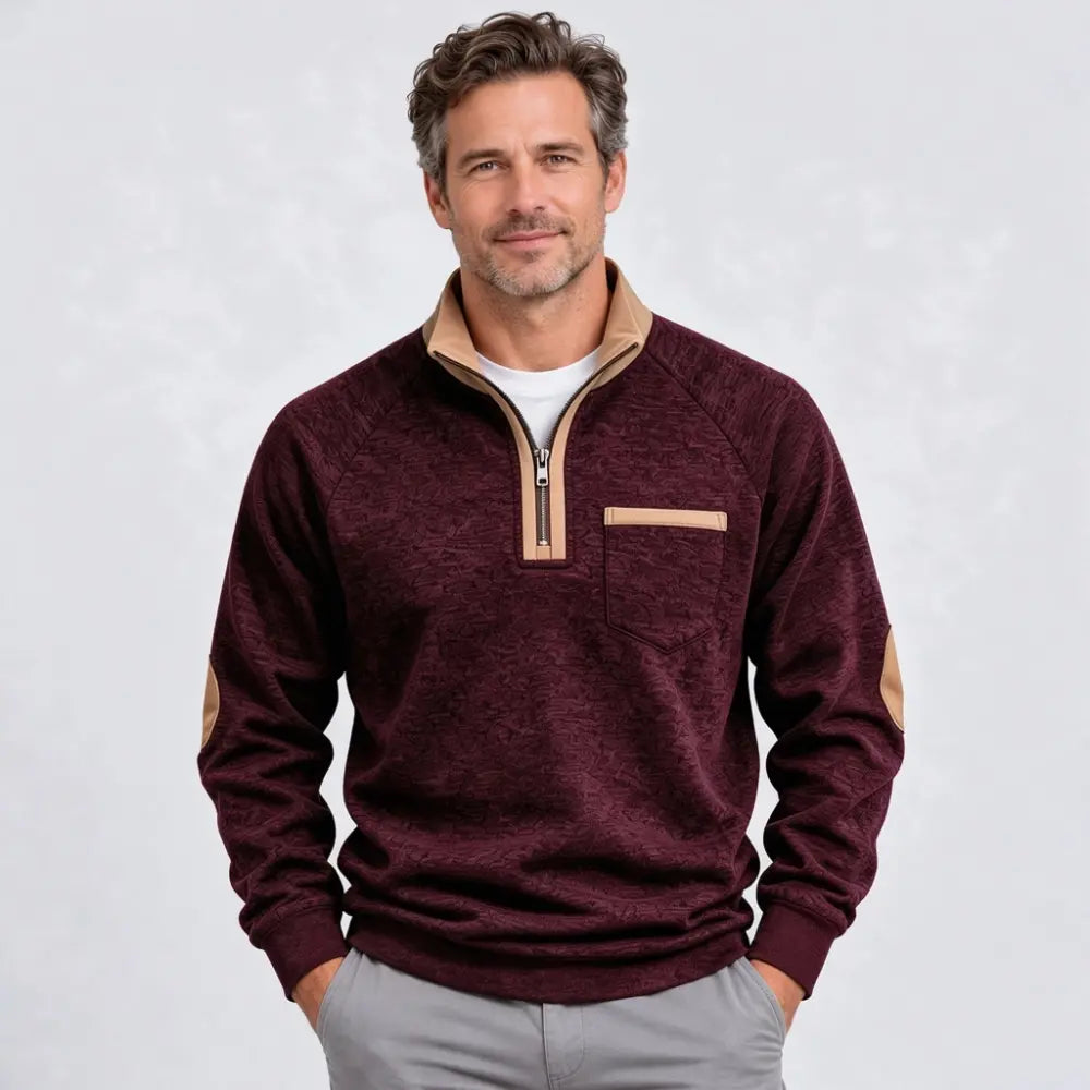 ✨🧥【1 kus, S–3XL】Pánska zateplená mikina s polovičným zipsom a kontrastnými detailmi – retro štýl, pohodlný strih a hrejivý materiál.