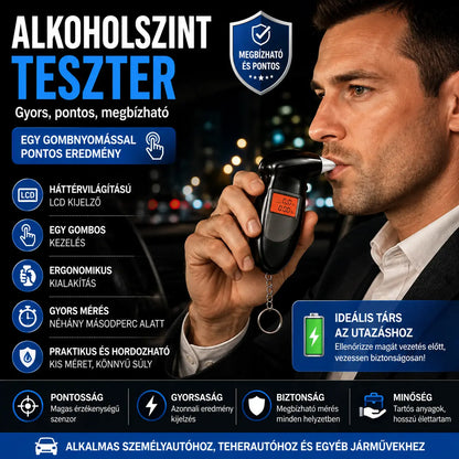 🔥50% kedvezmény🔥 Hordozható alkohol analizátor