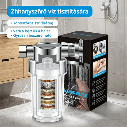 🚿💦Zuhany előszűrője megtisztítja a vizet és eltávolítja a klórt a víznyomás csökkentése nélkül.