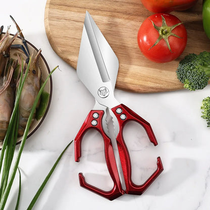 🔥χαμηλή τιμή και καυτή πώληση🔥🍗✂️Πολυλειτουργικό ψαλίδι κουζίνας βαρέως τύπου💯Κοπή κρέατος και οστών