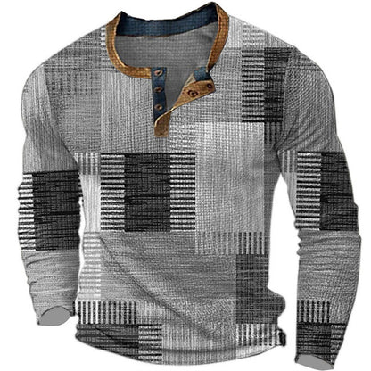 🔥🔥Nova moška polo majica z dolgimi rokavi in velikim tiskom【S-4XL】