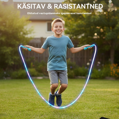 🏃【Osta 1, saa 1 tasuta】🌈 LED-valgustusega hüppenöör lastele