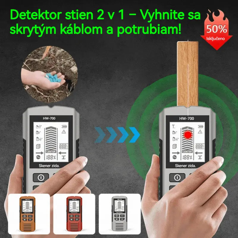 🔍Detektor stien 2 v 1 – Vyhnite sa skrytým káblom a potrubiam!