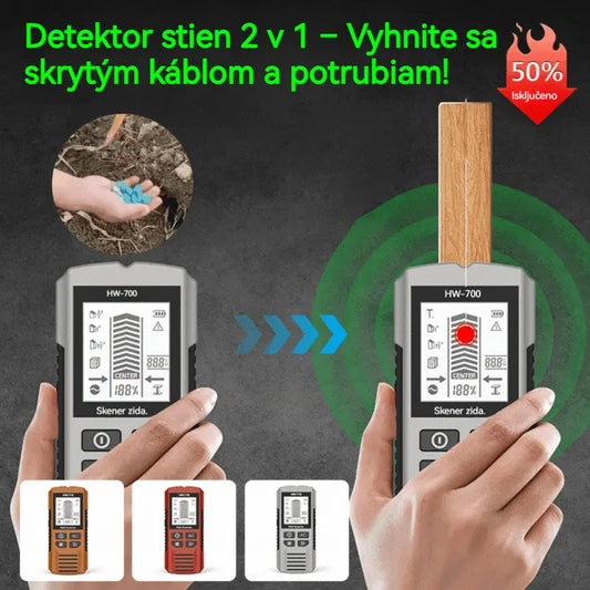 🔍Detektor stien 2 v 1 – Vyhnite sa skrytým káblom a potrubiam!
