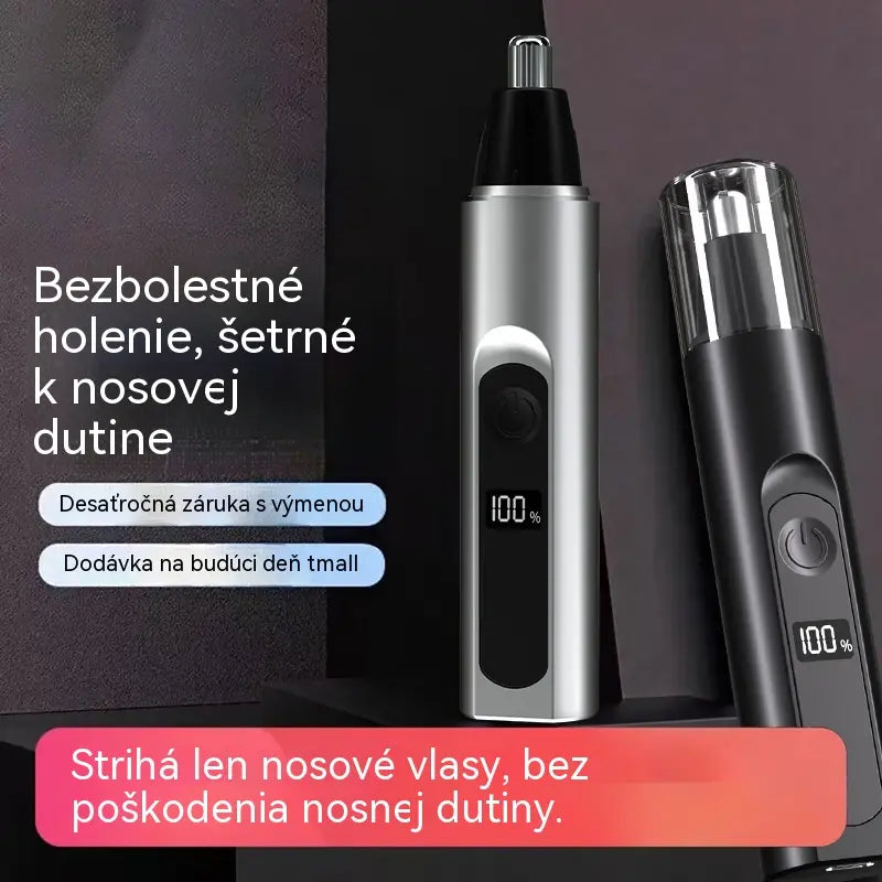 👃Zastrihávač chĺpkov z nosa na čistenie nosných dierok, nabíjateľný a prenosný