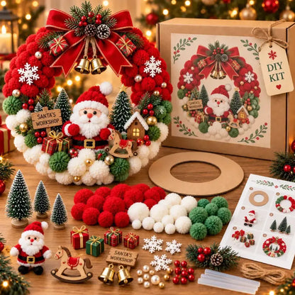 🎄🎁🏵Karácsonyi koszorú készítő készlet - ünnepi dekoráció