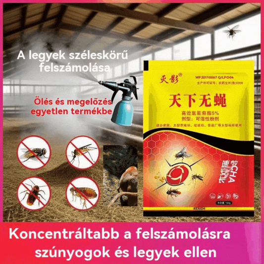 🦟【6 zacskó】❤️Kifejezetten szúnyogok és legyek irtására tervezték gazdaságokban, egy csomag elpusztítja a bolhákat/sáskákat/csótányokat/legyeket/szúnyogokat!