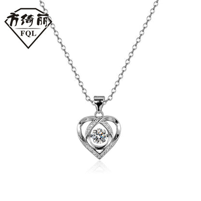 Elfo del mar - Collar con corazón latiendo, elegante y con estilo.