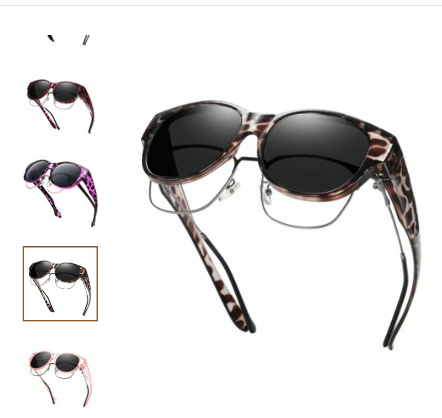 [Compra uno y llévate otro gratis]Nuevas gafas de sol con estampado de carey; gafas de sol polarizadas con protección UV.