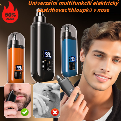 📢👨Univerzální multifunkční elektrický zastřihovač chloupků v nose s digitálním displejem