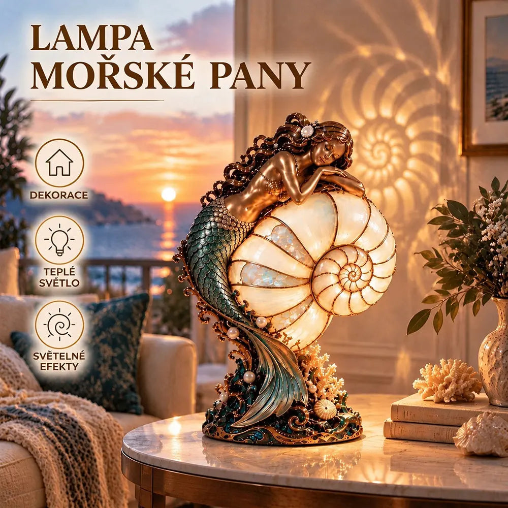 🧜‍💡Lampa Morská panna Nautilus