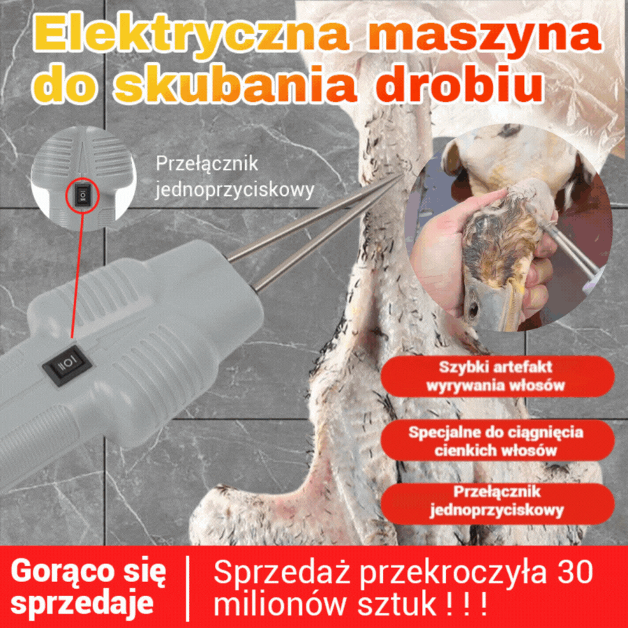 【🔥Vroča razprodaja】🐓🦆Električni odstranjevalec ptičjih dlak