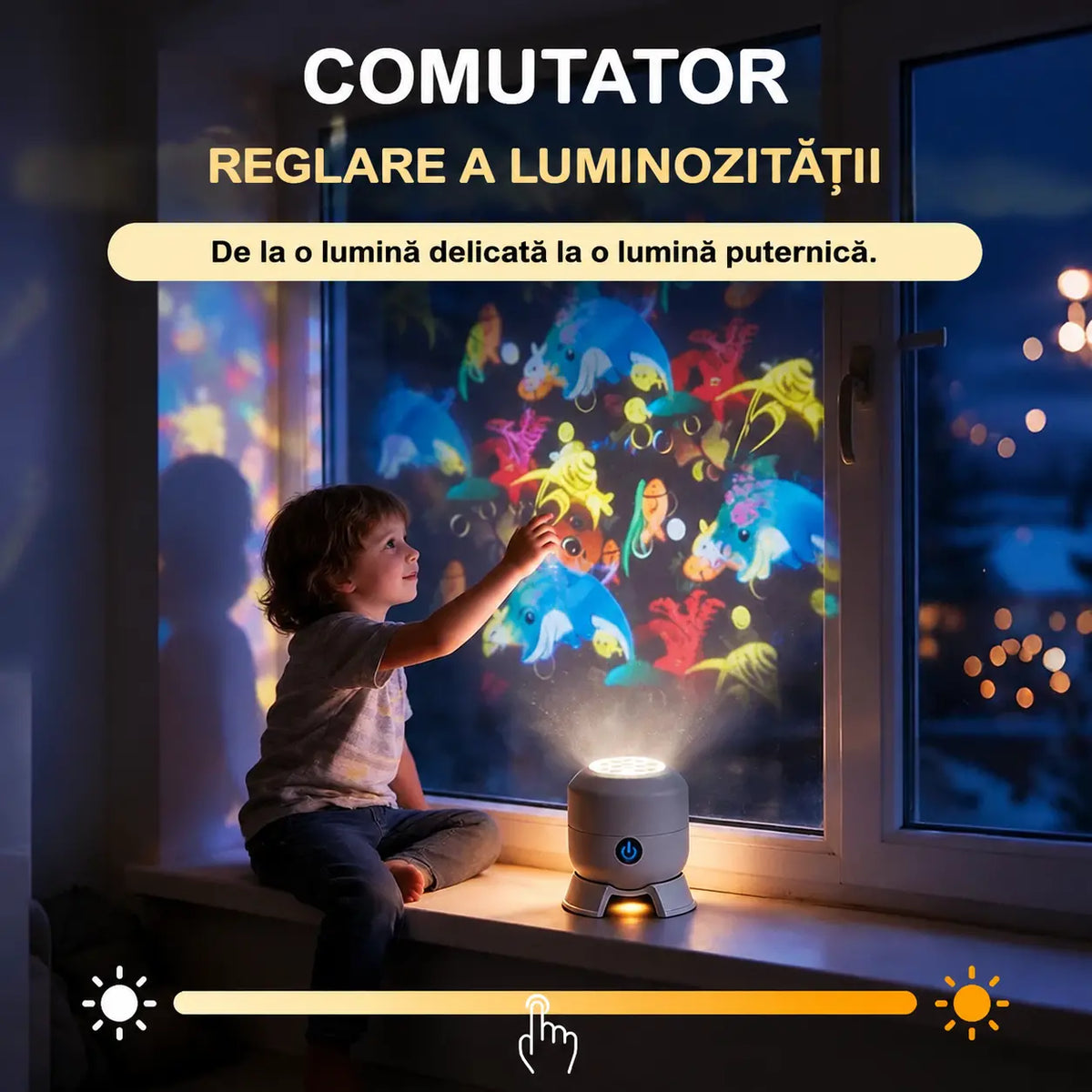 💖🌙 [Féláron] Forgó LED-es vetítőlámpa, 2026-os modell ☁️🔥✨