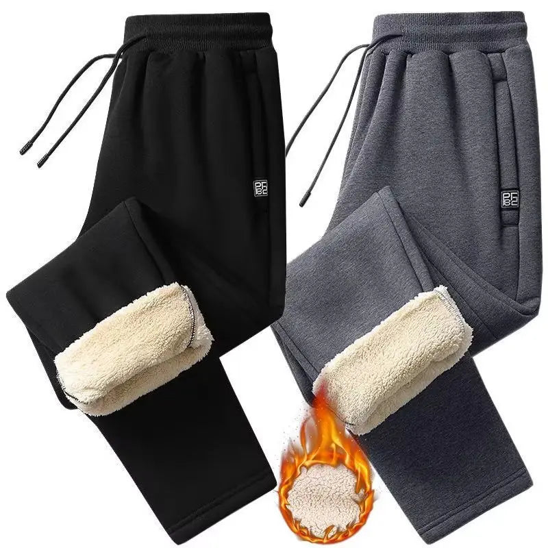 👖【45% OFF】🔥【M-5XL】Zimske muške zimske ležerne hlače od janjeće vune✅【40-100 kg】